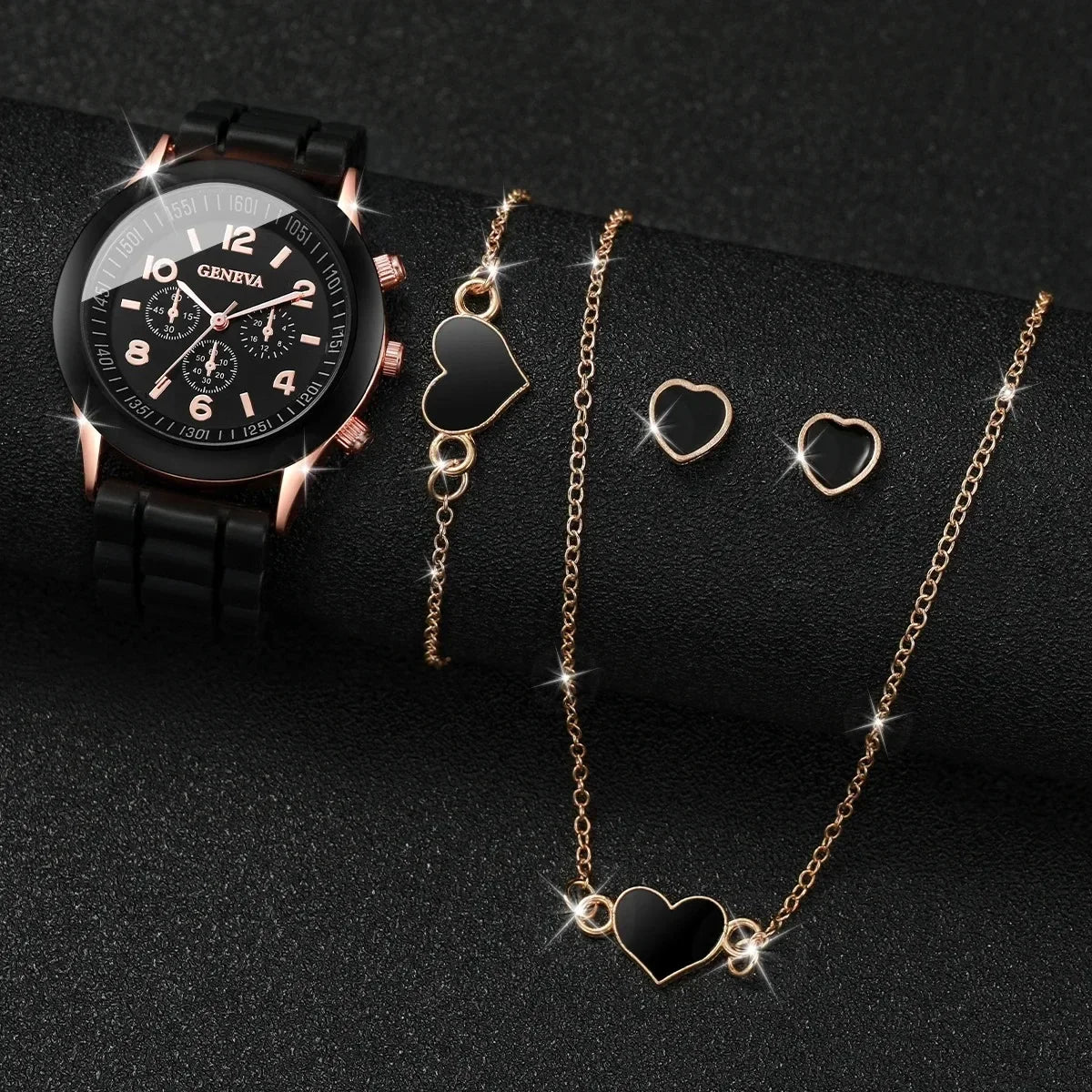 4PCS/Set Geneva Watch Fashion