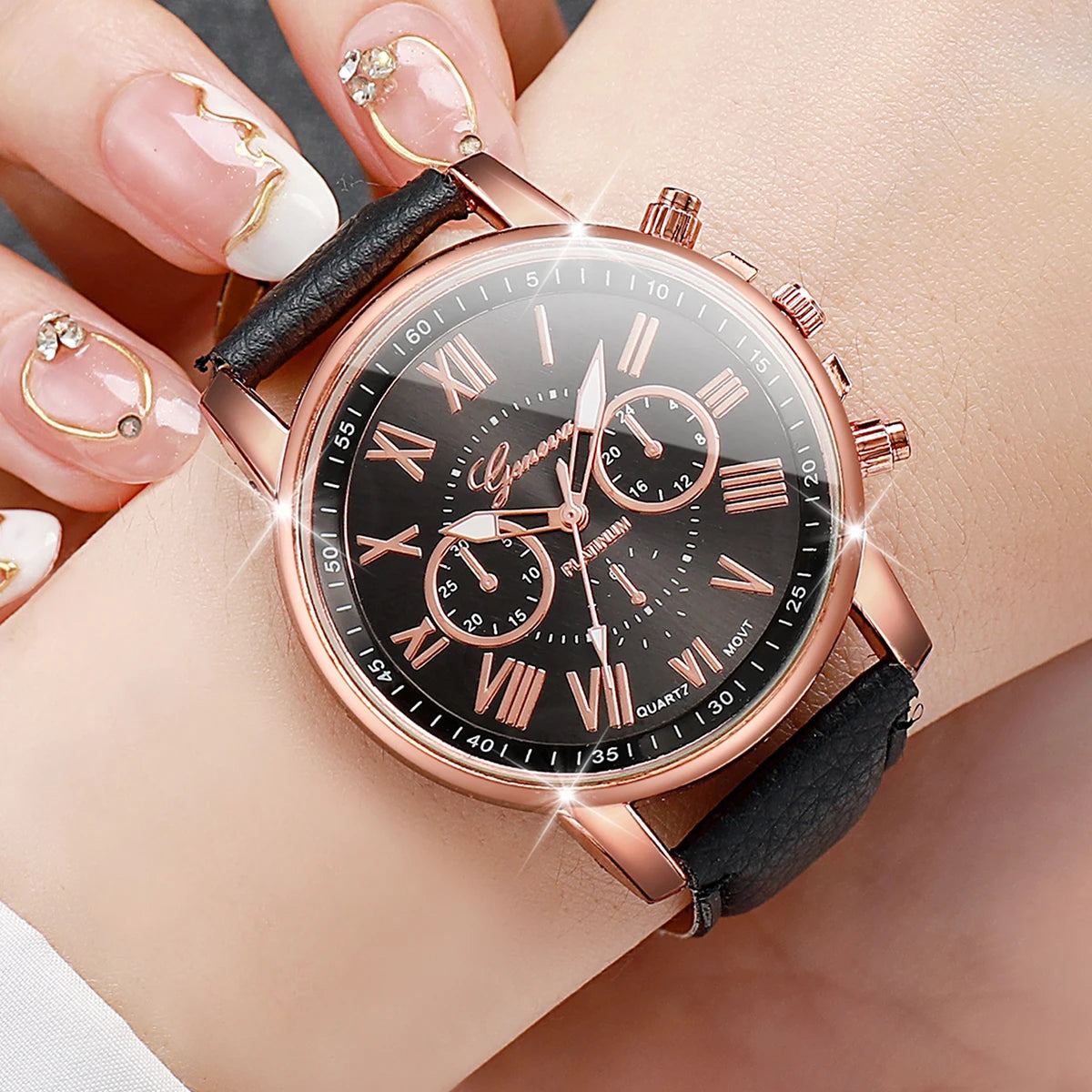 5PCS Women's Watches Fashion