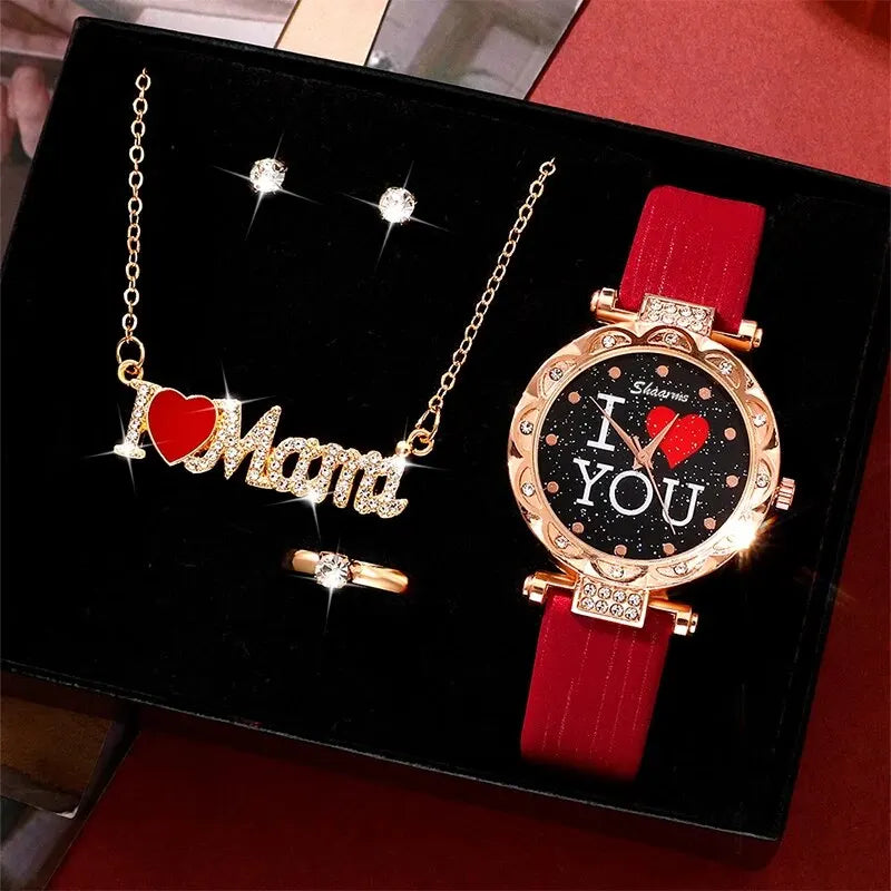 5pcs Set Women Watches Luxury