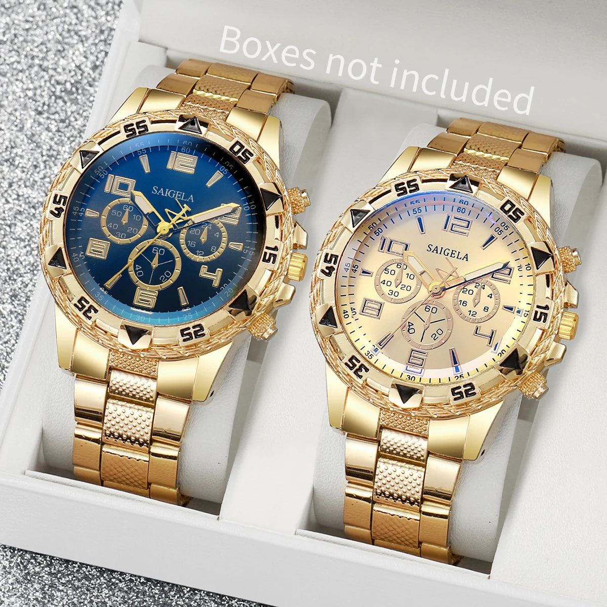 2pcs/set Men Business Watches