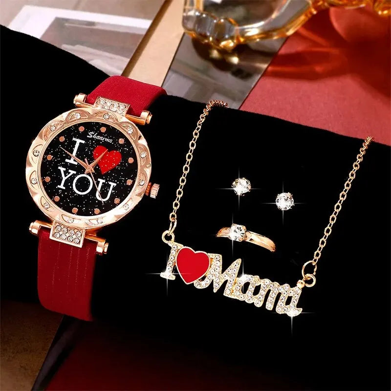 5pcs Set Women Watches Luxury