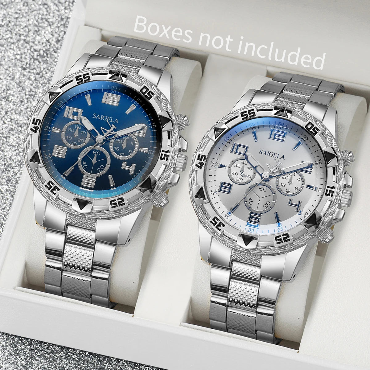 2pcs/set Men Business Watches