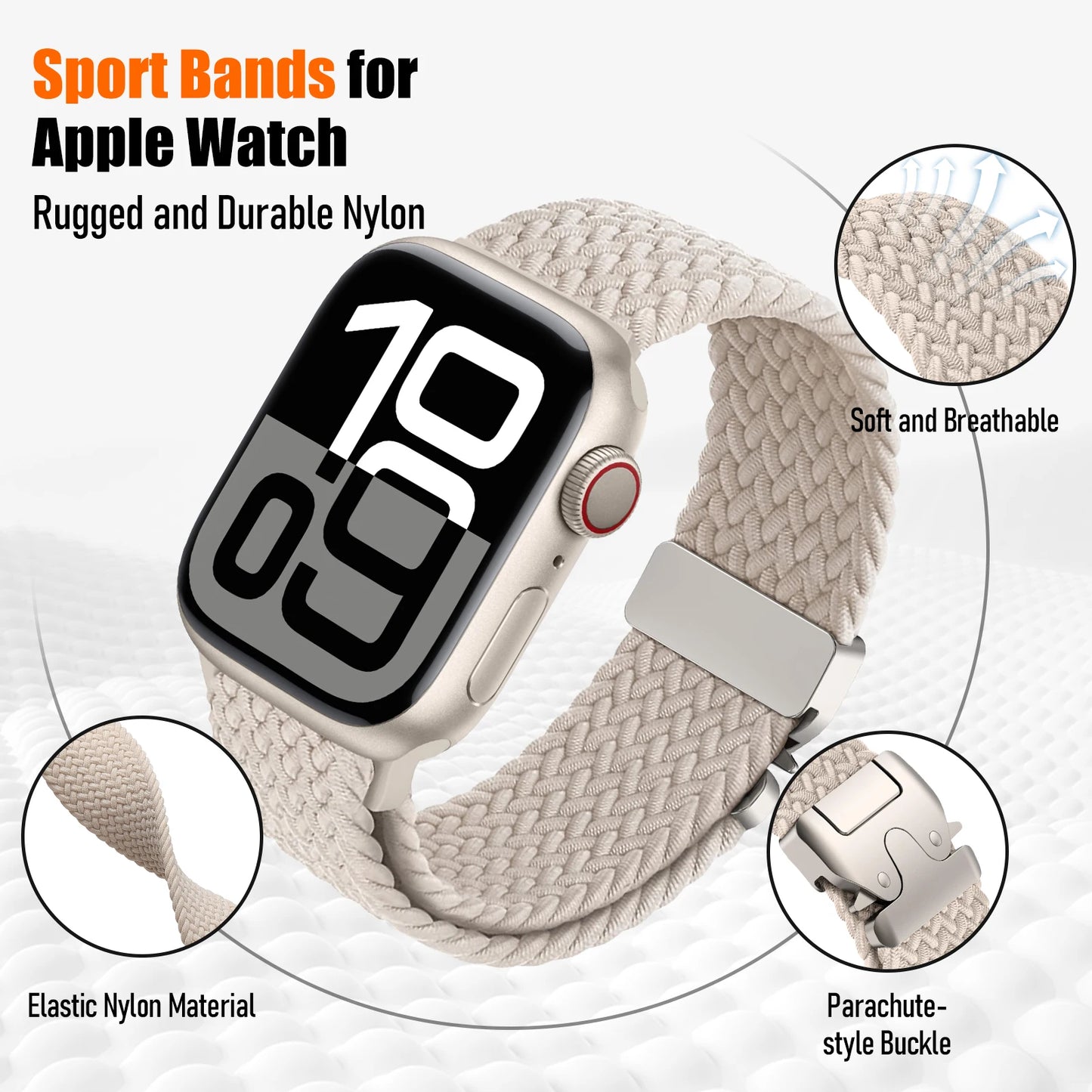 Braided Band For Apple Watch