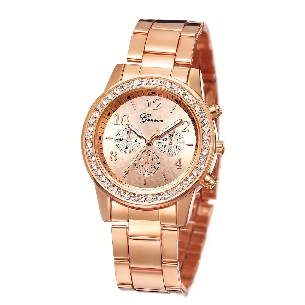 Set Rose Gold Luxury Watch