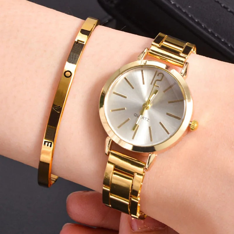 2pcs Set Watch Luxury Women S