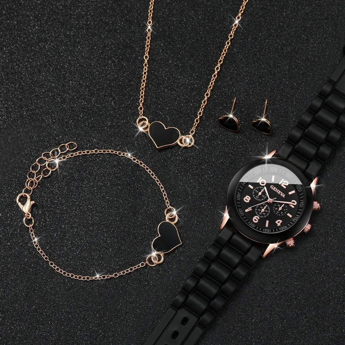 4PCS/Set Geneva Watch Fashion