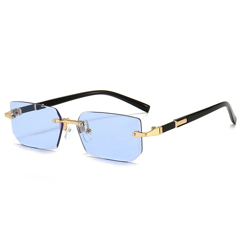 Vintage Rectangle Oval Sunglasses Women& Men