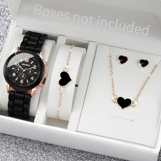 4PCS/Set Geneva Watch Fashion