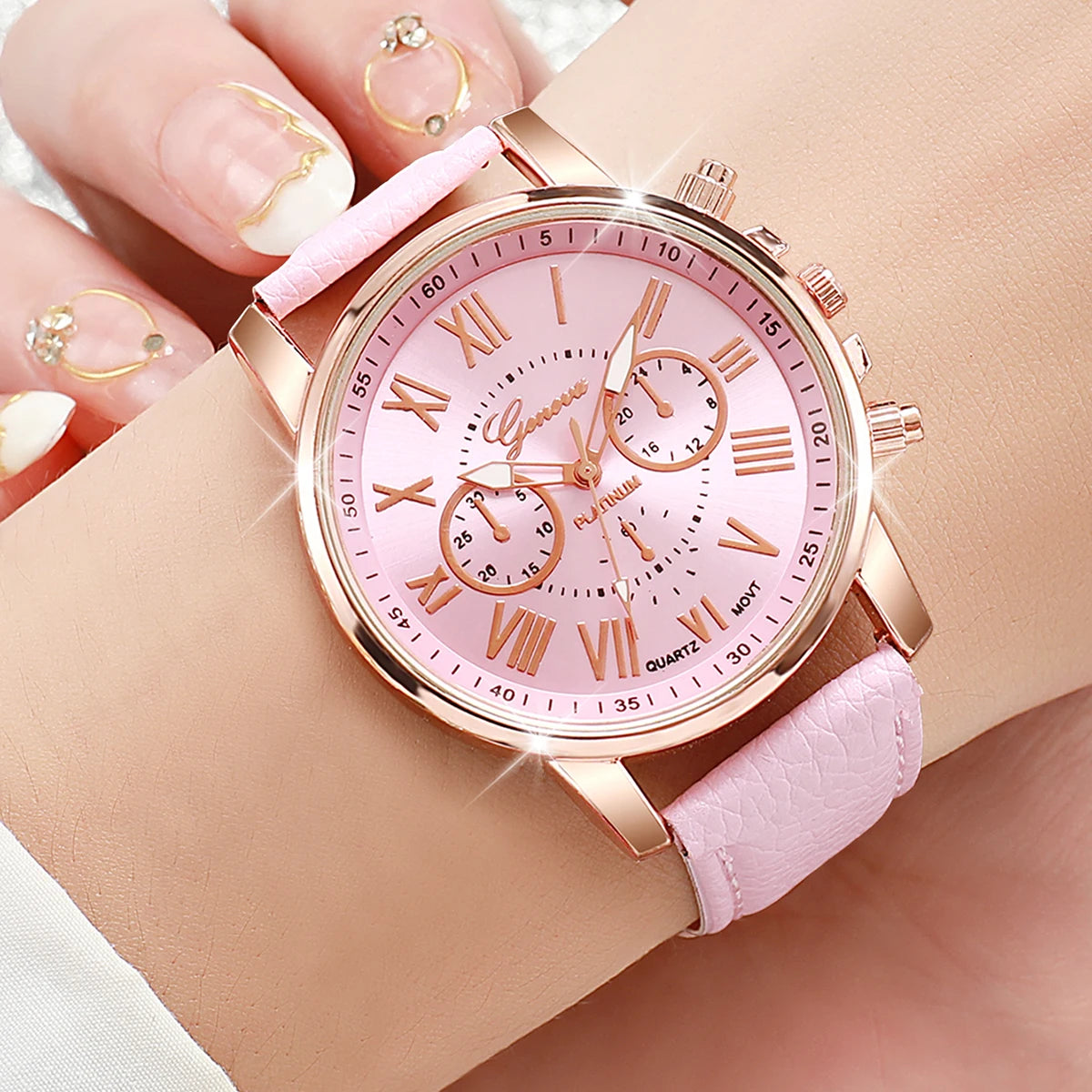 5PCS Women's Watches Fashion