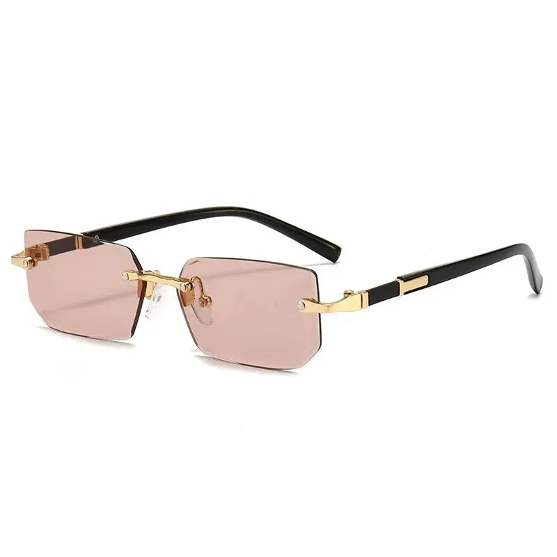 Vintage Rectangle Oval Sunglasses Women& Men