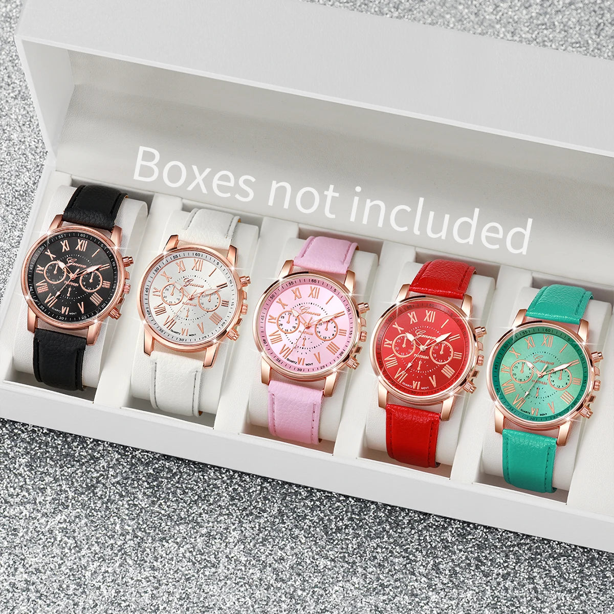 5PCS Women's Watches Fashion